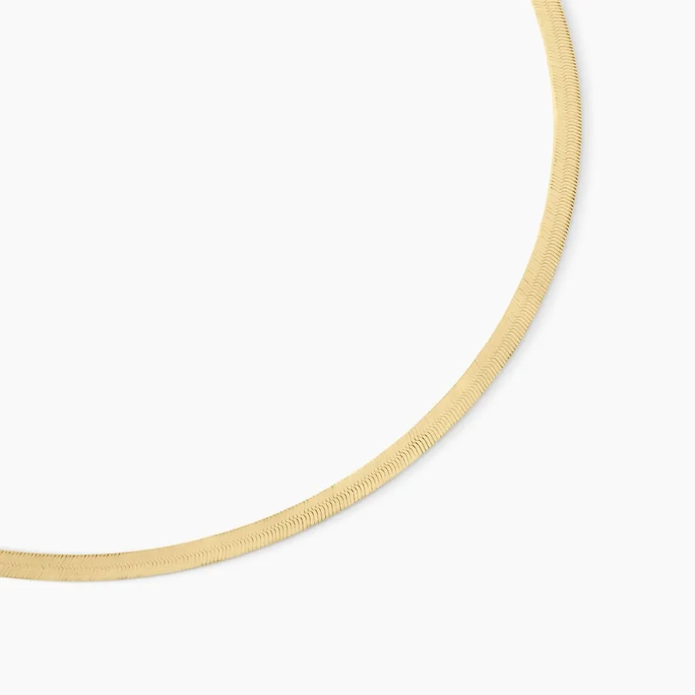 Collier Ivria Maille Heringbone Or Jaune
