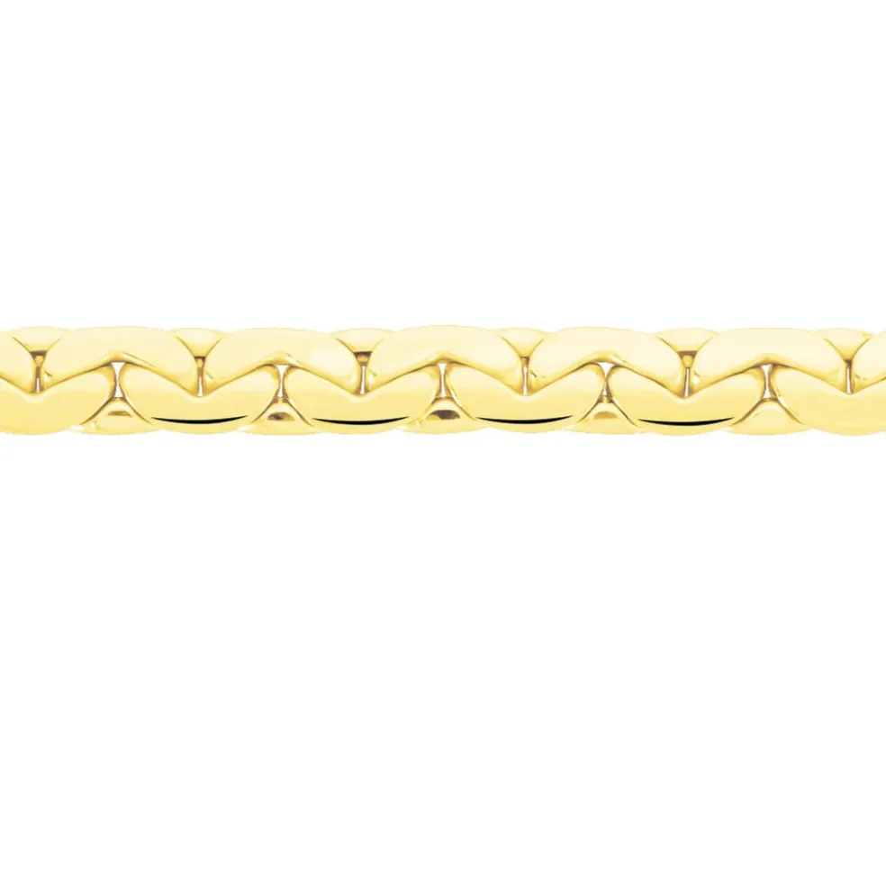 Collier Ivy Maille Haricot Or Jaune