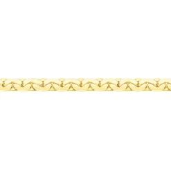 Collier Ivy Maille Haricot Or Jaune