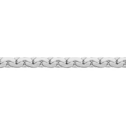 Collier Ivy Maille Haricot Or Blanc