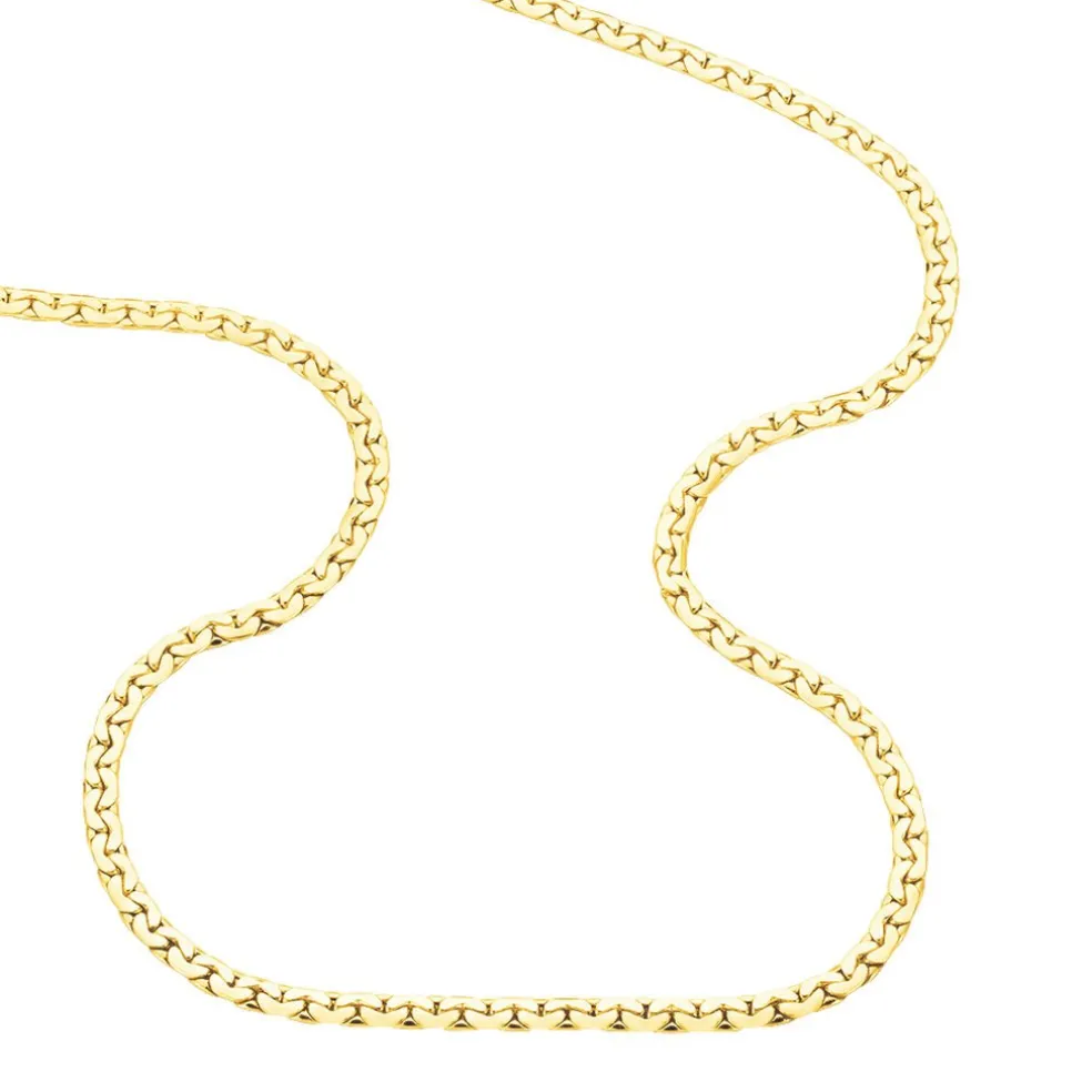 Collier Ivy Maille Haricot Or Jaune