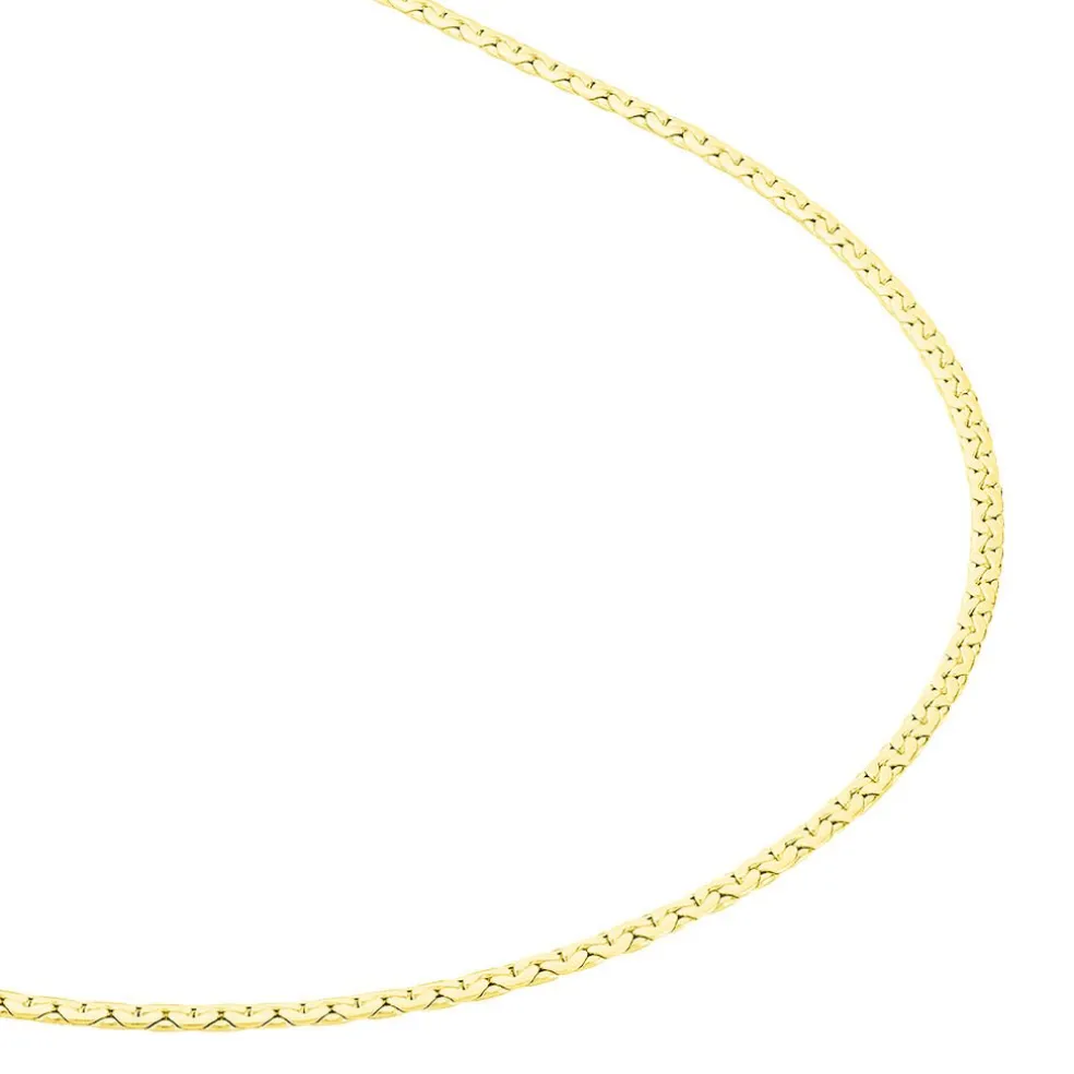 Collier Ivy Maille Haricot Or Jaune