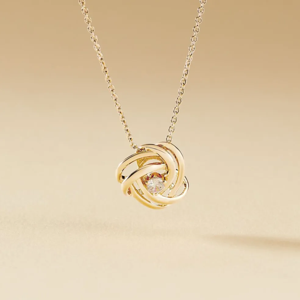 Collier Iwaki Plaqué Or Jaune Oxyde De Zirconium