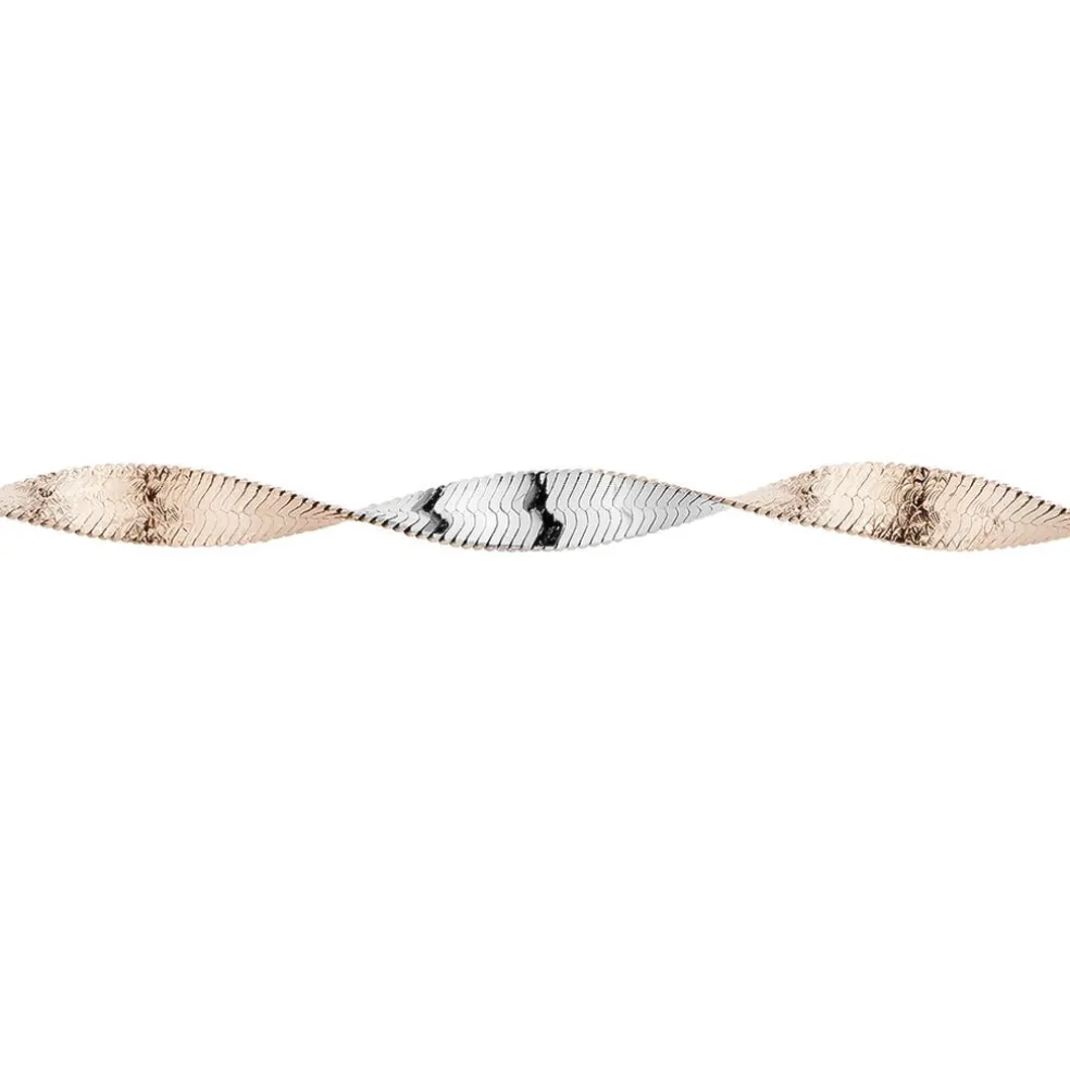 Collier Izar Torsadee Or Bicolore