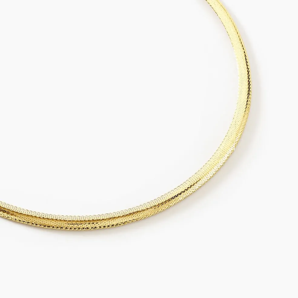 Collier Izaro Maille Flex Or Jaune