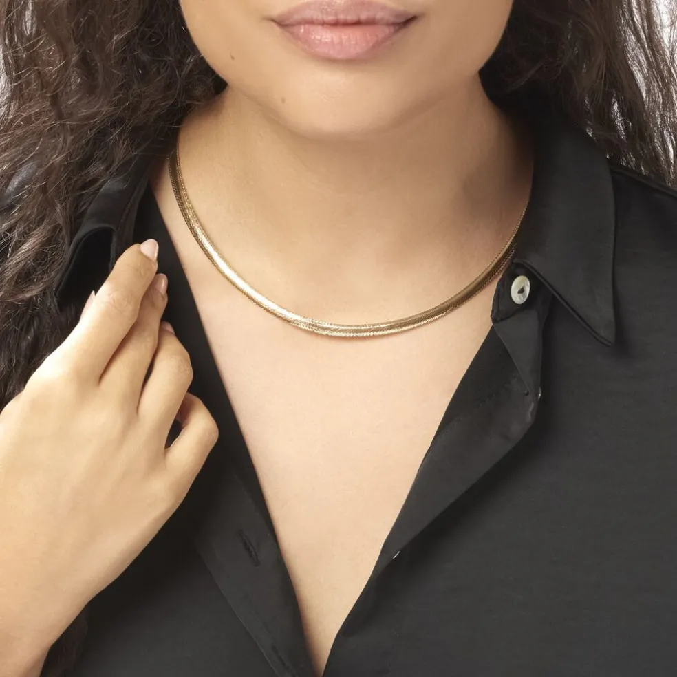 Collier Izaro Maille Flex Or Jaune