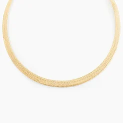 Collier Izaro Maille Flex Or Jaune