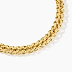 Collier Jackie Acier Jaune