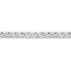 Collier Jany Maille Palmier Or Blanc