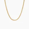 Collier Jany Maille Palmier Or Jaune