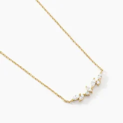 Collier Jardins D'hiver Plaqué Or Jaune Oxyde De Zirconium