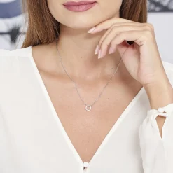 Collier Jaya Argent Blanc Oxyde De Zirconium