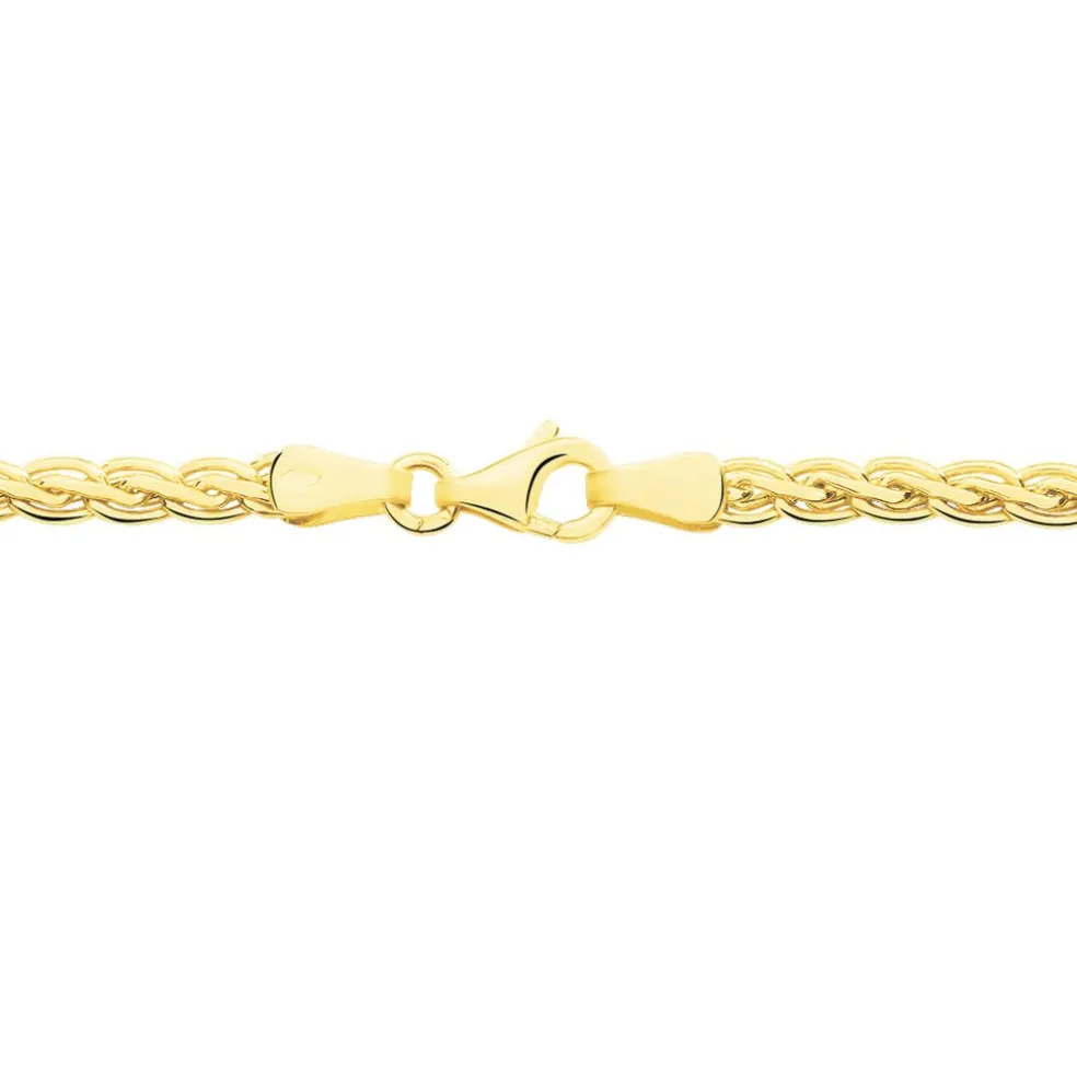 Collier Jayna Maille Palmier Or Jaune