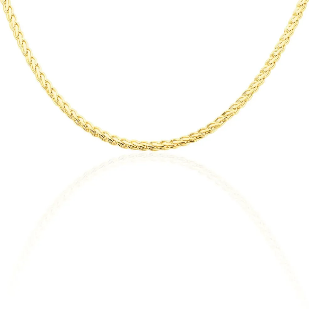 Collier Jayna Maille Palmier Or Jaune
