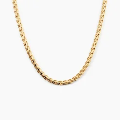 Collier Jayna Maille Palmier Or Jaune