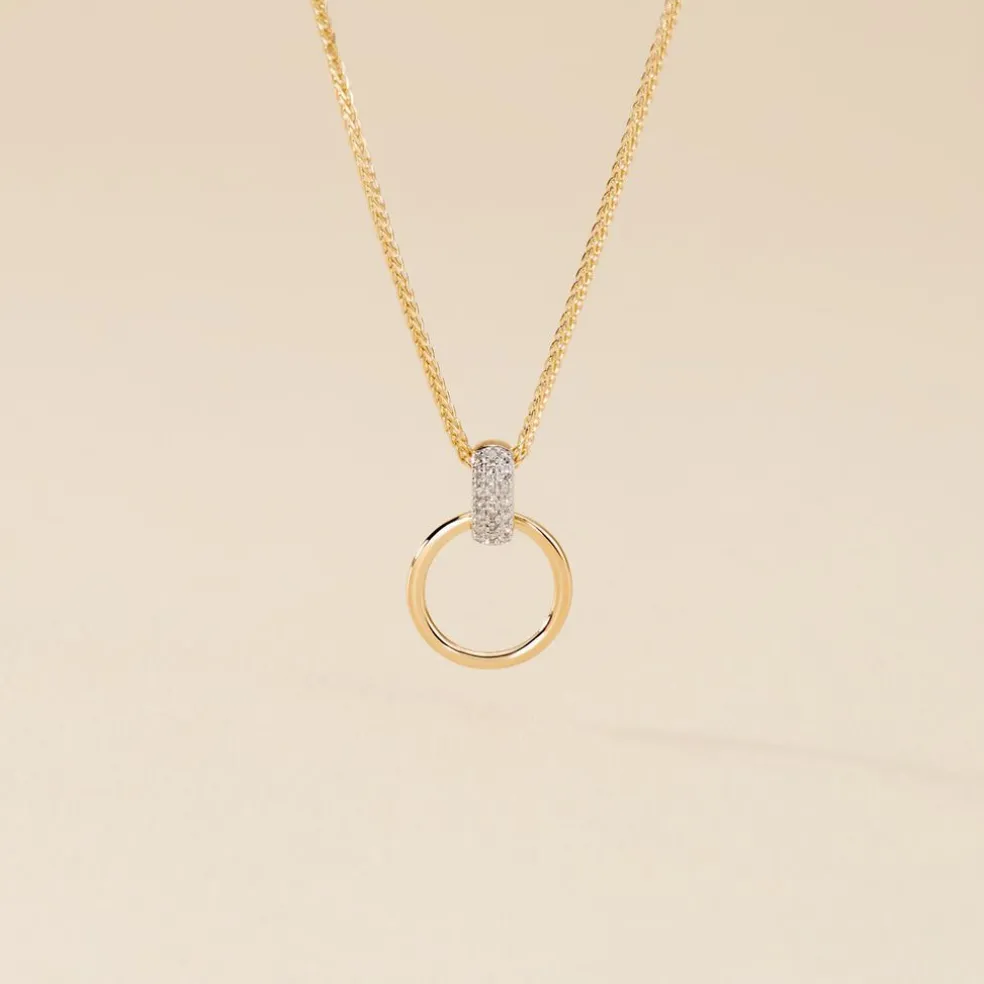 Collier Jazmine Jaune Diamant Blanc