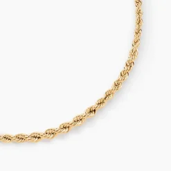 Collier Jerry Danilo Maille Corde Or Jaune