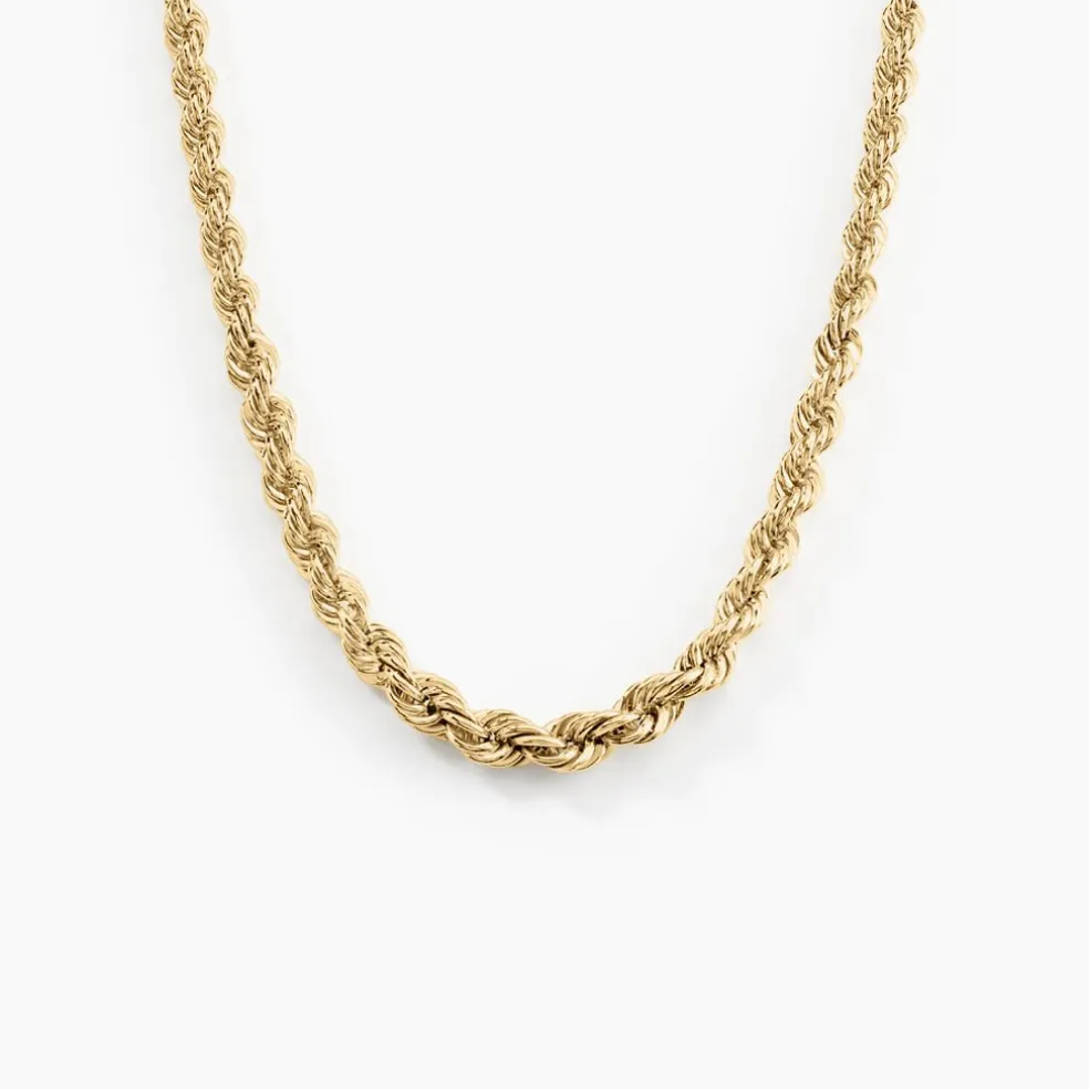 Collier Jerry Maille Corde Or Jaune