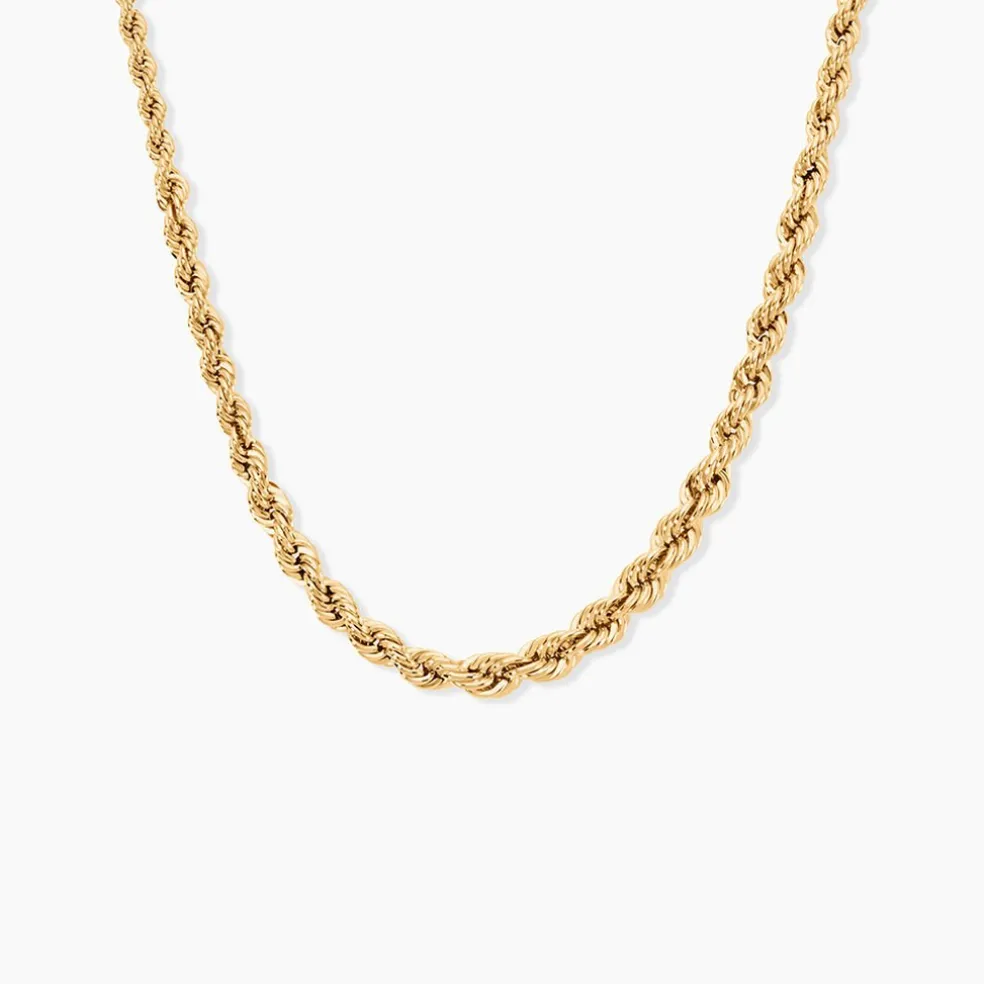 Collier Jerry Maille Corde Or Jaune