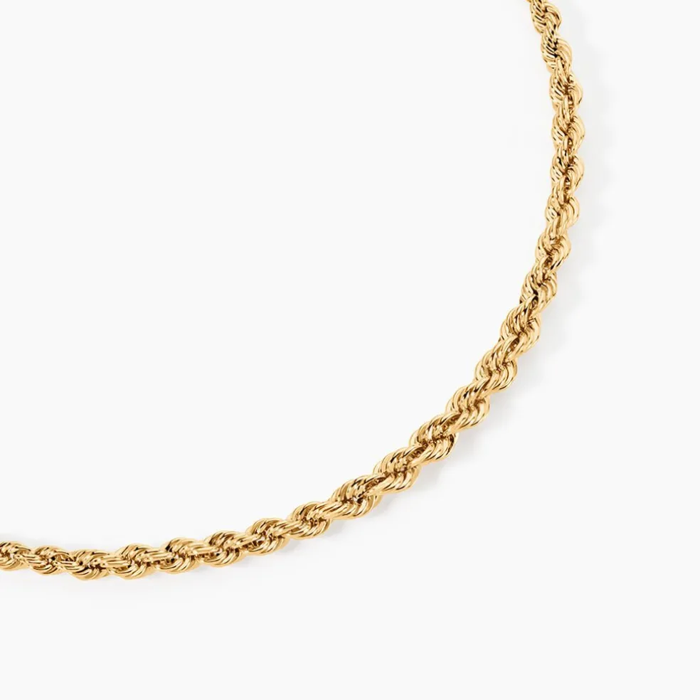 Collier Jerry Maille Corde Or Jaune