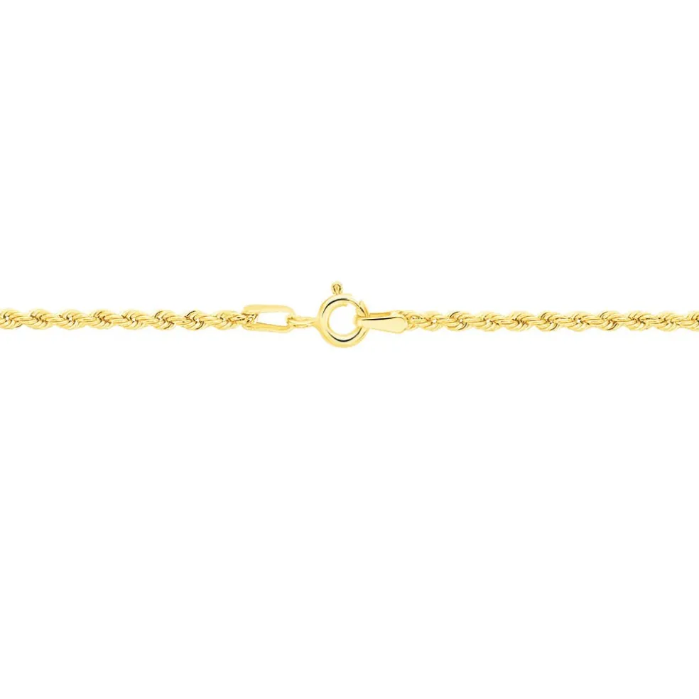 Collier Jerry Maille Corde Or Jaune