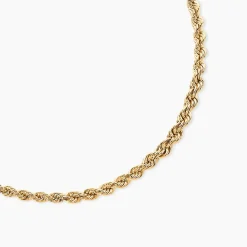 Collier Jerry Maille Corde Or Jaune