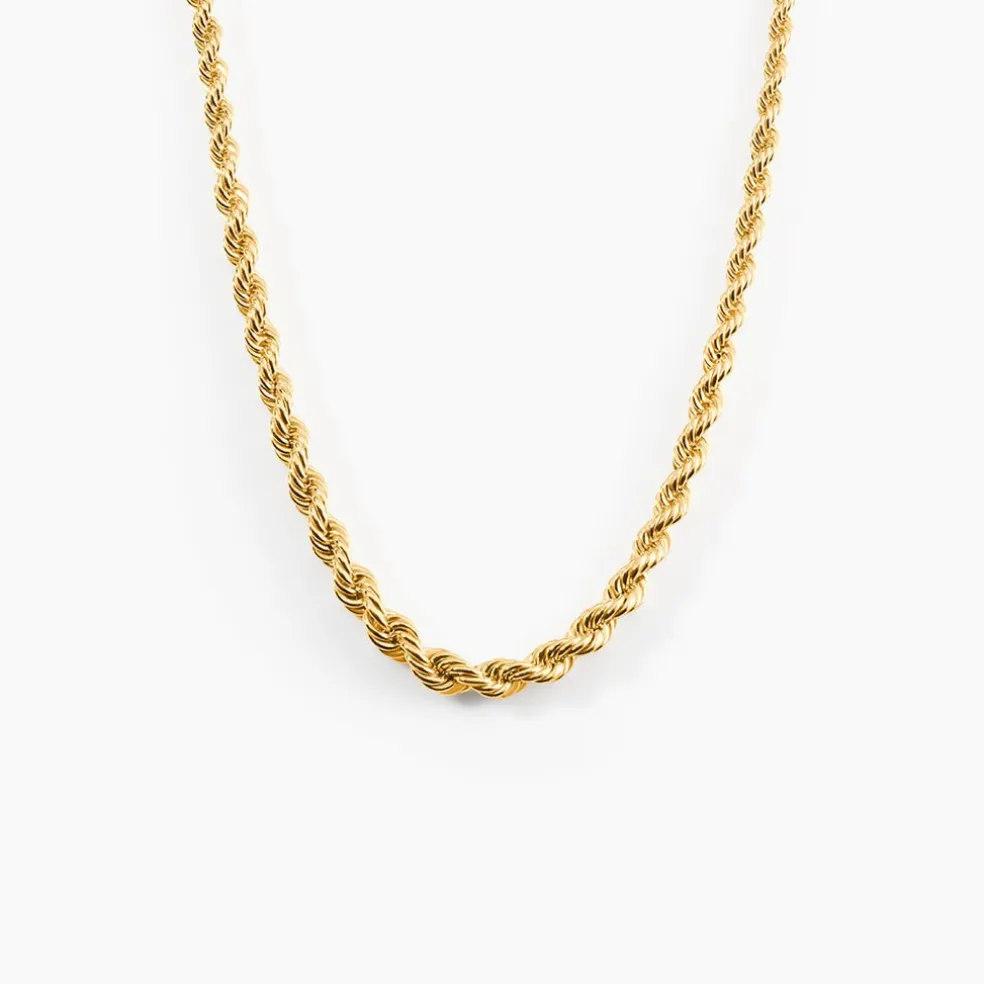 Collier Jerry Maille Corde Or Jaune