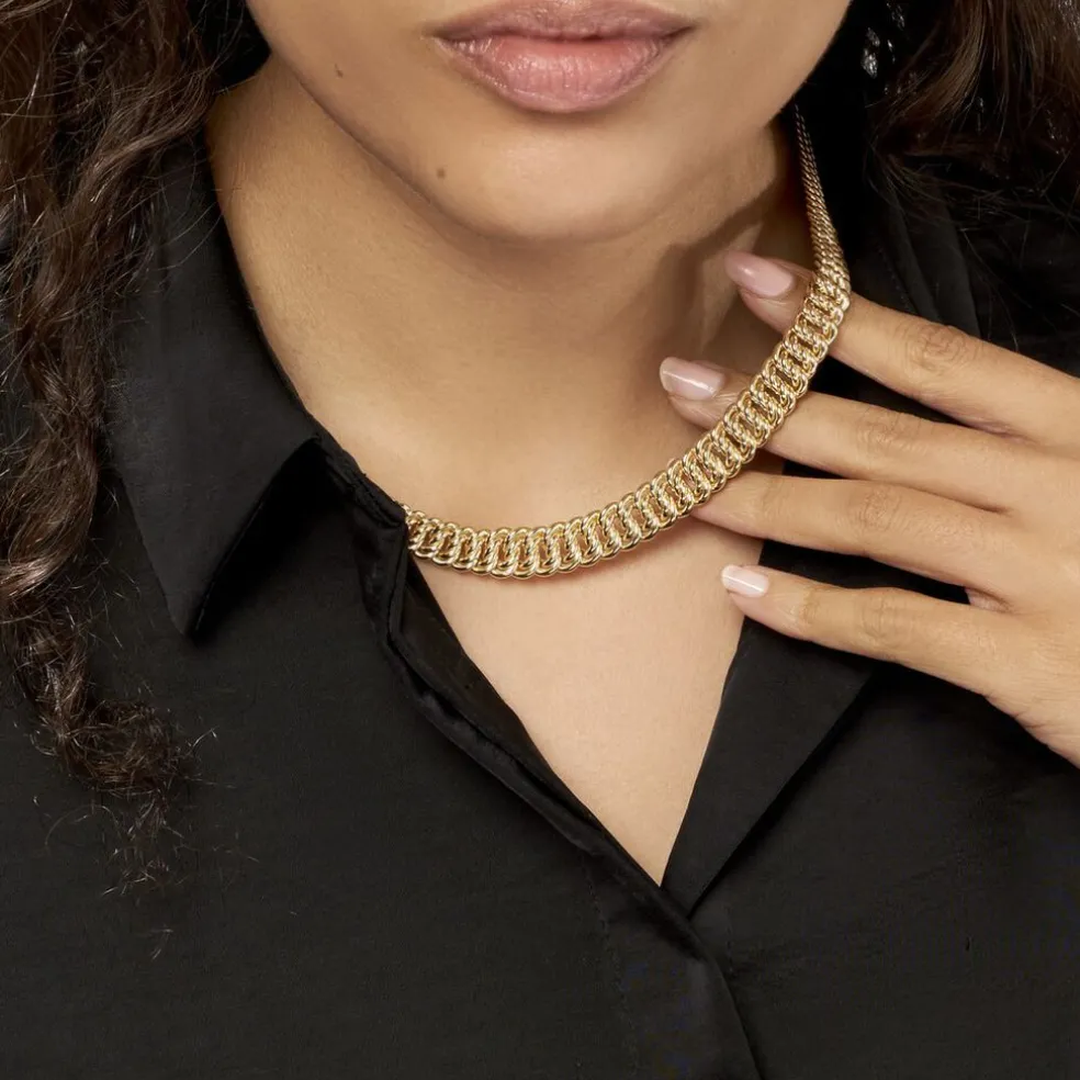Collier Jimmy Maille Americaine Chute Or Jaune