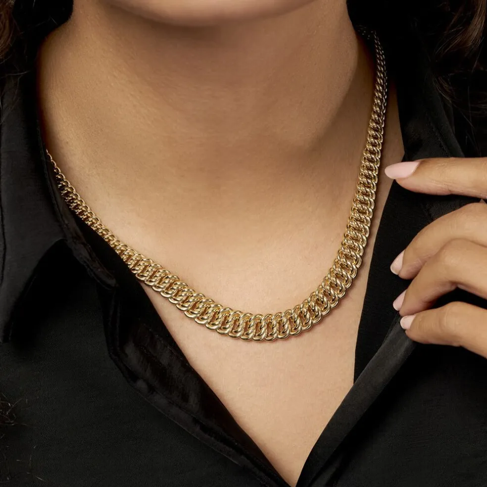 Collier Jimmy Maille Americaine Chute Or Jaune