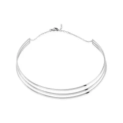 Collier Jonc Adel Acier Blanc