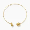 Collier Jonc Dyonis Acier Jaune