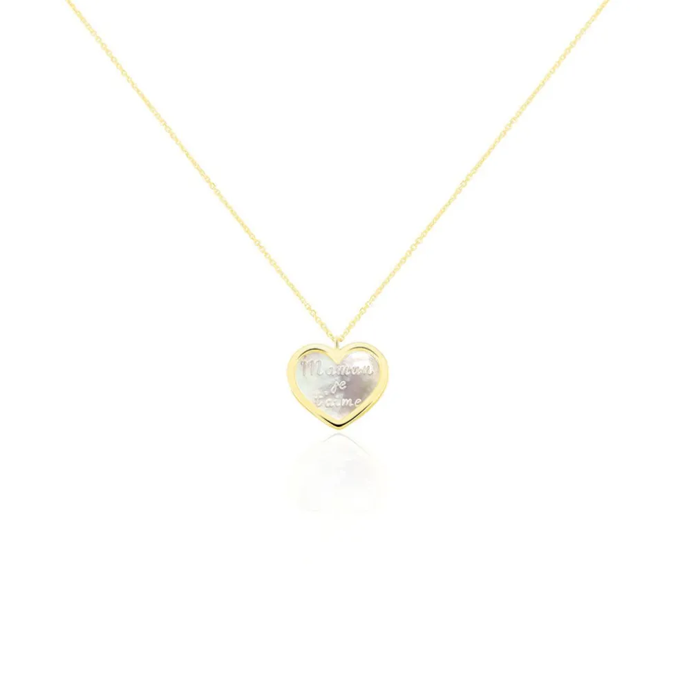 Collier Josine Or Jaune Nacre