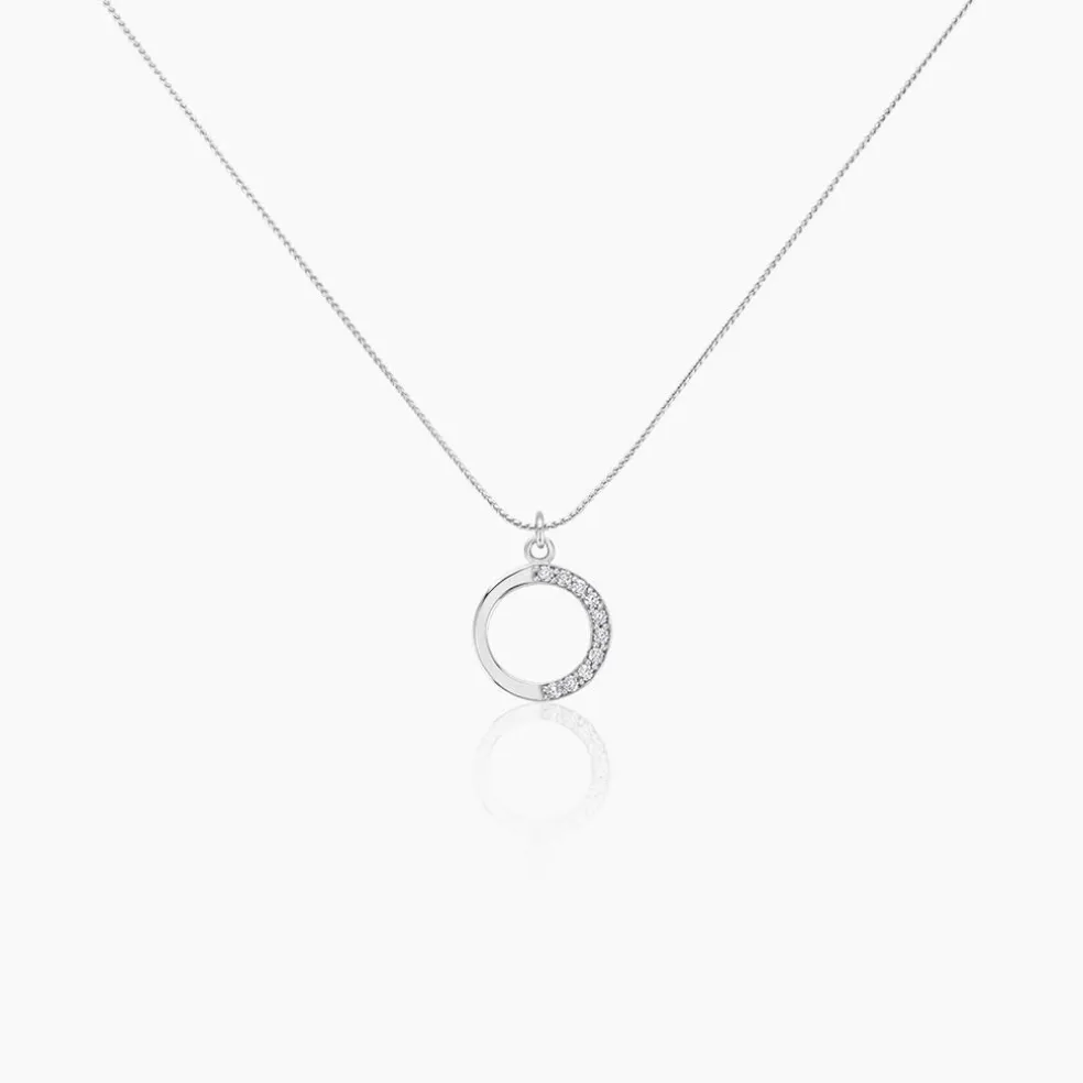 Collier Kéa Argent Blanc Oxyde De Zirconium