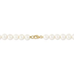 Collier Kanwal Or Jaune Perle De Culture