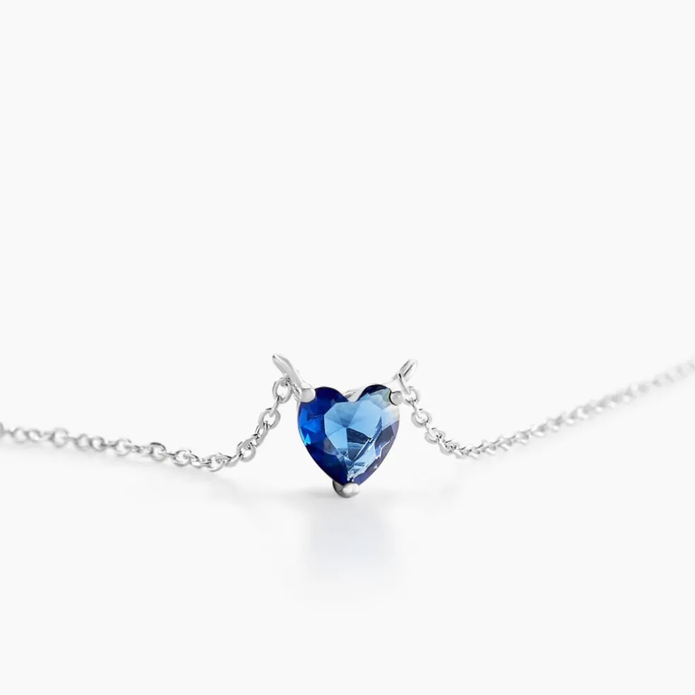 Collier Kelvyn Argent Blanc Oxyde