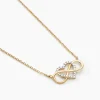 Collier Lacey Or Bicolore Oxyde De Zirconium