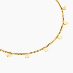 Collier Lady Chic Acier Jaune