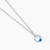 Collier Laelle Argent Blanc Turquoise