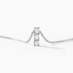 Collier Leala Argent Blanc Oxyde De Zirconium