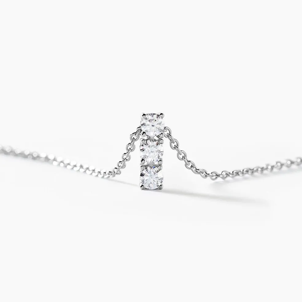 Collier Leala Argent Blanc Oxyde De Zirconium