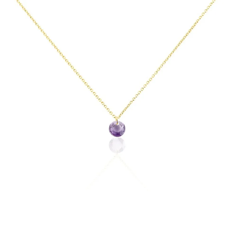 Collier Les Audacieuses Or Jaune Améthyste