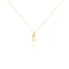 Collier Leta Or Jaune Perle De Culture Et Oxyde De Zirconium