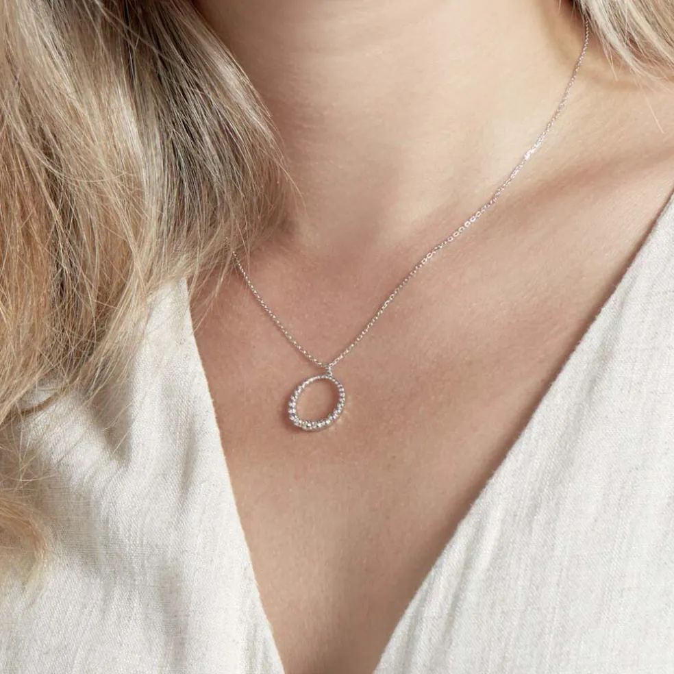 Collier Lidig Argent Oxyde De Zirconium