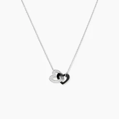 Collier Lineth Argent Blanc Céramique Oxyde De Zirconium
