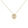 Collier Linna Plaqué Or Jaune Pierre De Lune
