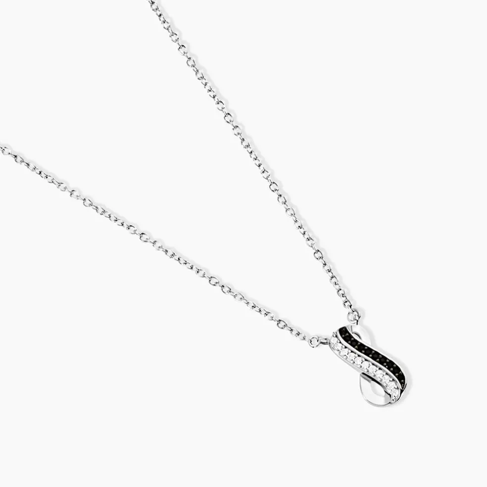 Collier Liraz Argent Blanc Oxyde De Zirconium