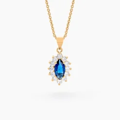 Collier Lisea Plaqué Or Jaune Verre Et Oxyde De Zirconium