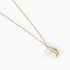 Collier Loeva Or Jaune Perle De Culture Et Oxyde De Zirconium