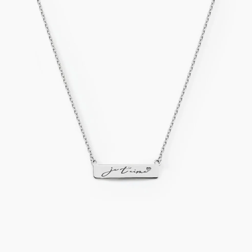 Collier Lorayne Argent Blanc