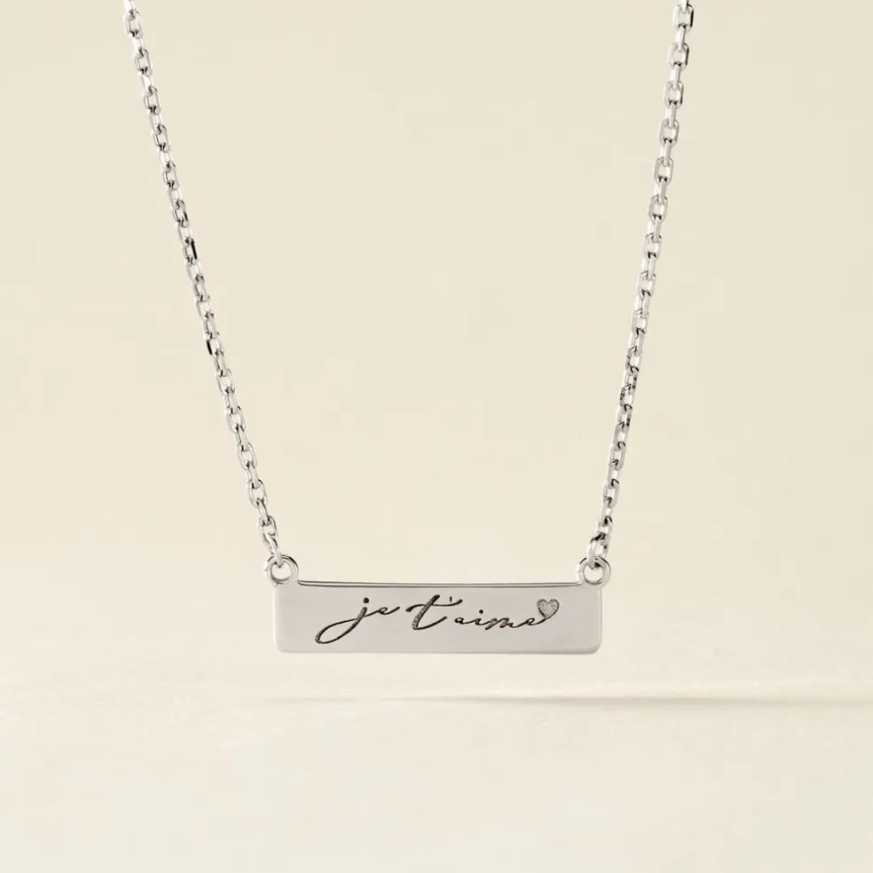 Collier Lorayne Argent Blanc